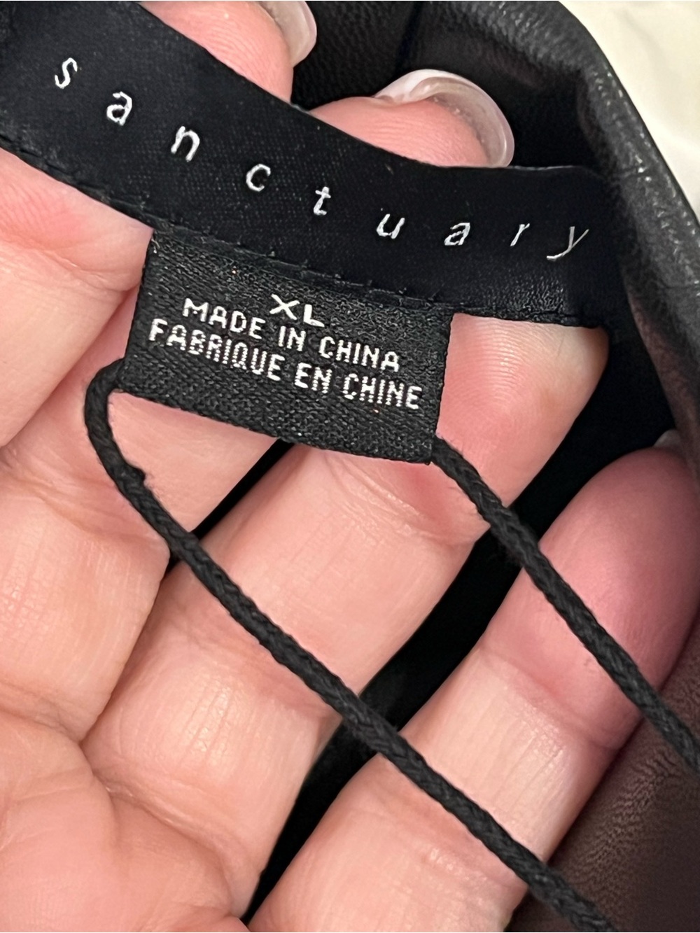 $105 Sanctuary Faux Leather Black Women’s Leggings - Picture 5 of 6